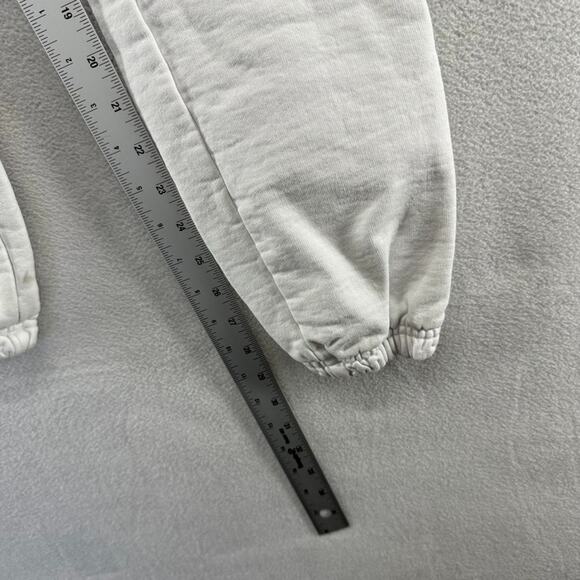 Talentless Sweatpants Men's Small White Heavyweight Cuffed Joggers Pockets Terry - Picture 7 of 16